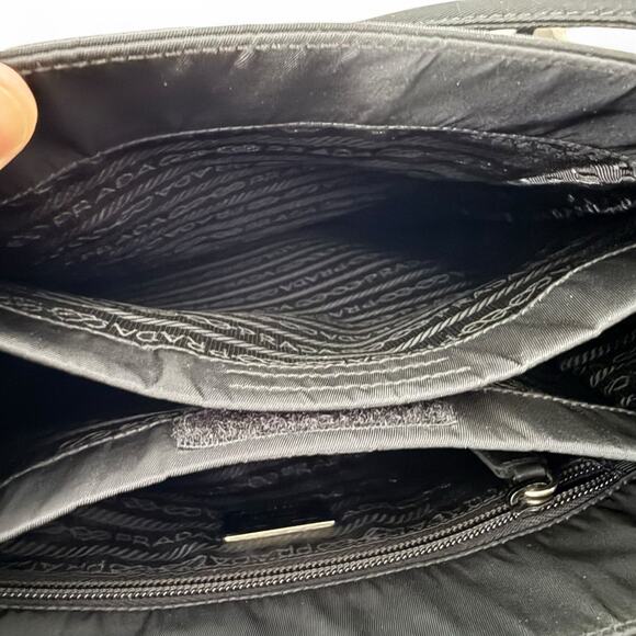 Authentic Prada Metropoli Shoulder Bag Black Nylon Italy Vintage. COA Included - Picture 7 of 7